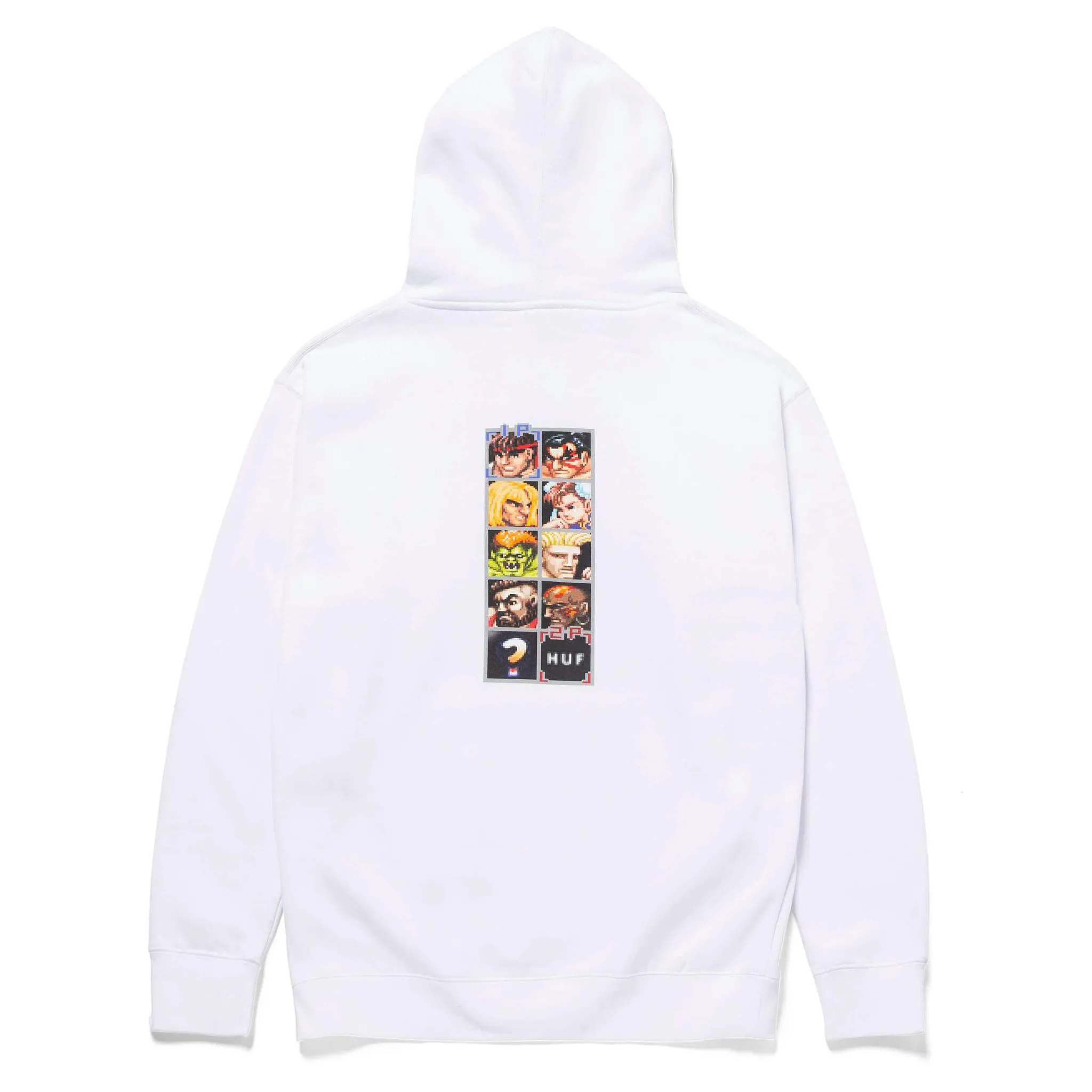 HUF X Street Fighter Arcade Pull Over Hoodie - White