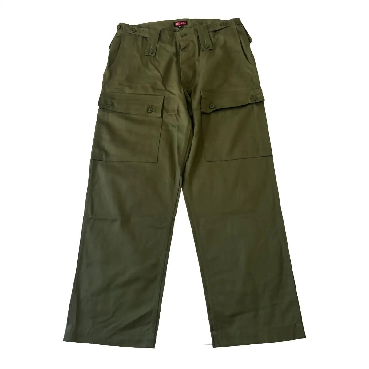 HUSS Combat Military Style Trousers Jungle Greens Olive