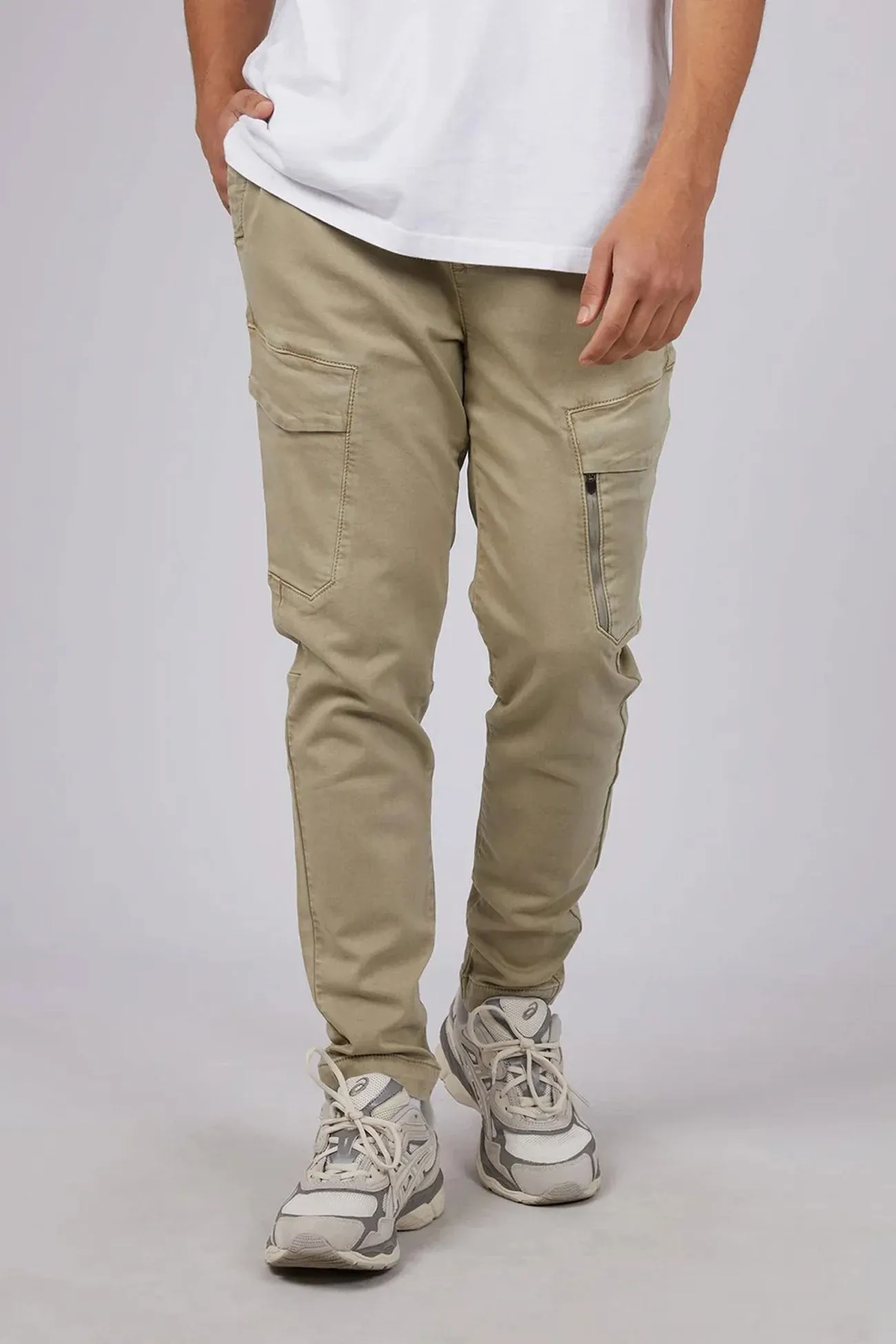 Inset Cargo Pant Tan