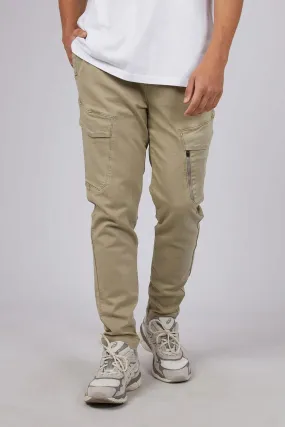 Inset Cargo Pant Tan