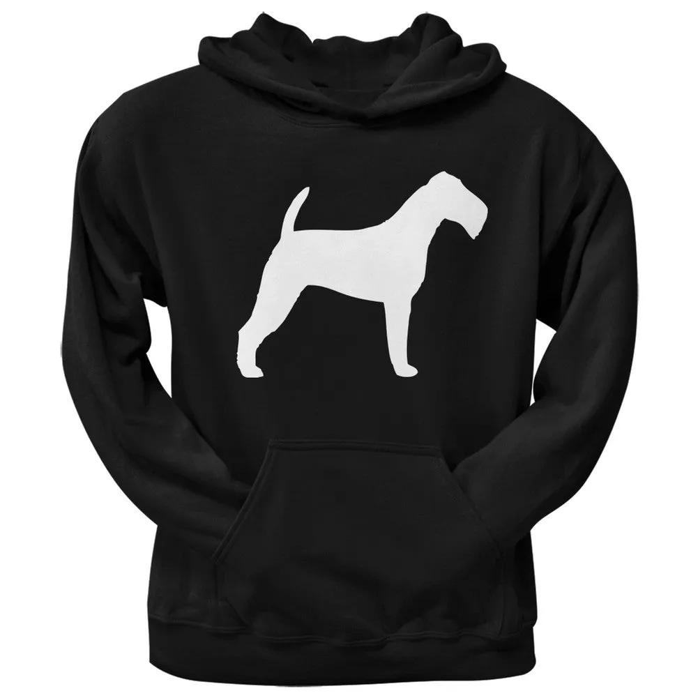 Irish Terrier Silhouette Black Adult Hoodie