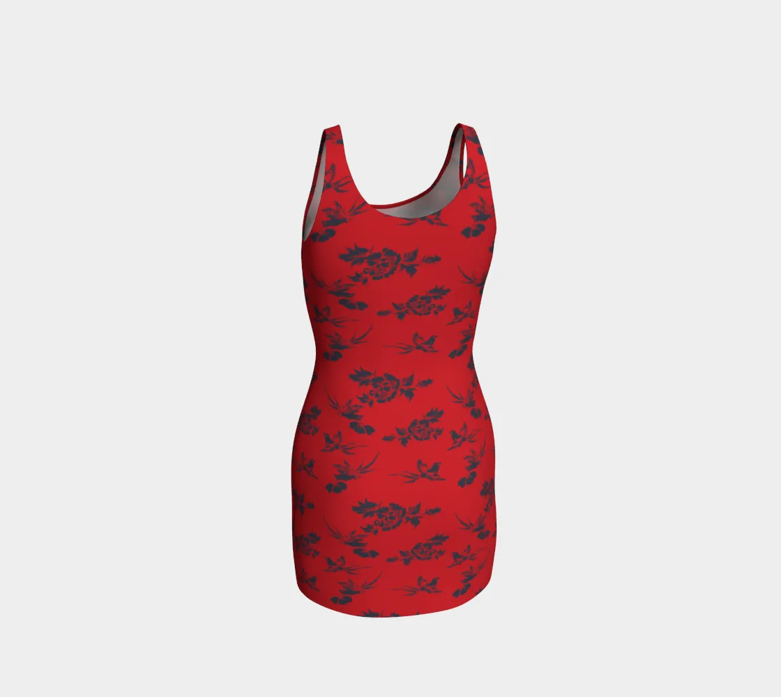 Japanese Pheasant Bodycon Dress