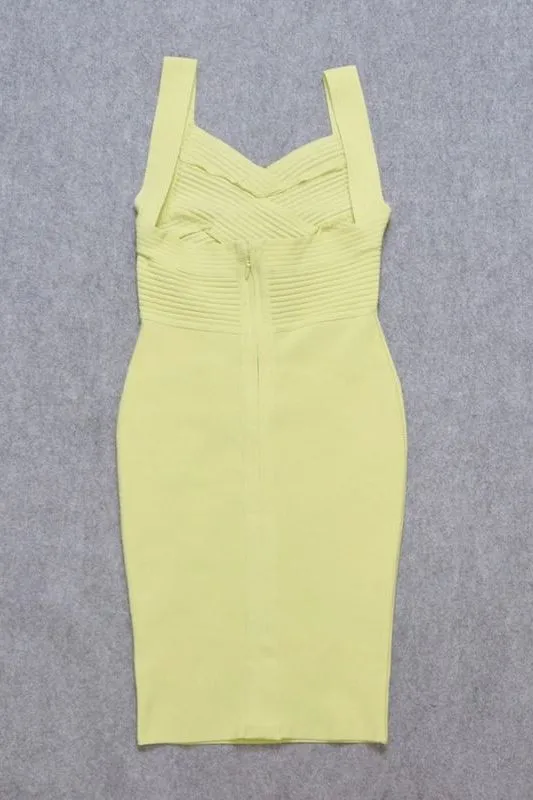 Kyla Bandage Dress - Sun Yellow