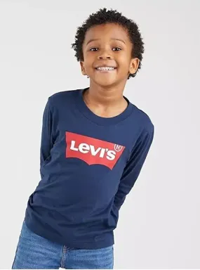 Levi's Kids T-shirt manica lunga da ragazzo Batwing 8E8646 9E8646 C8D dress blue