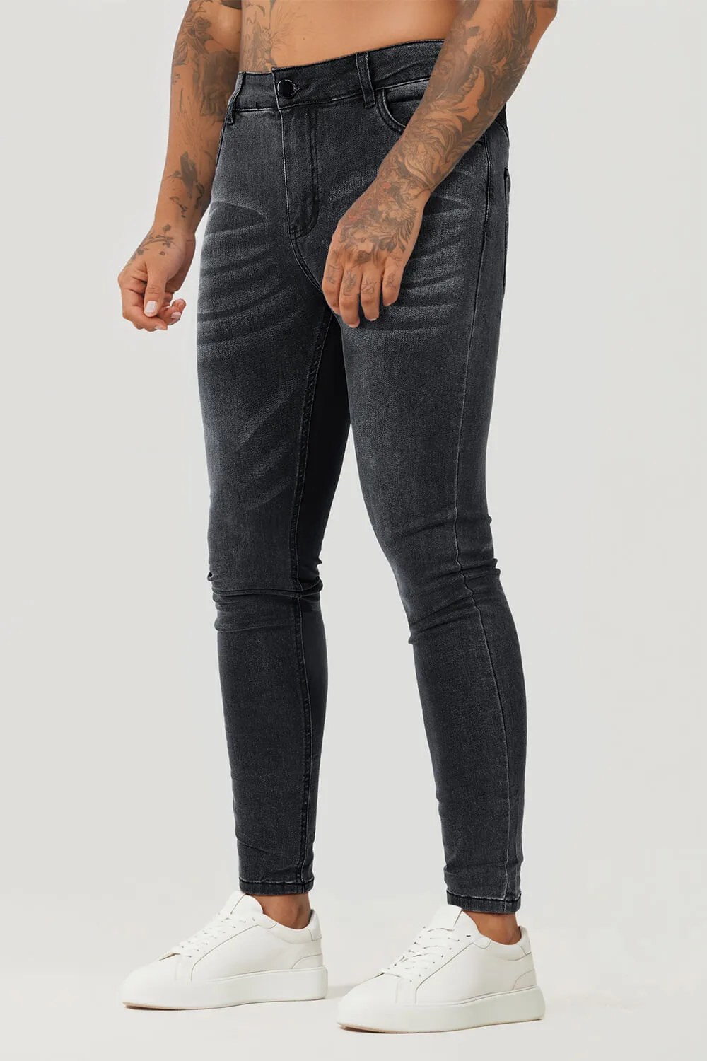 Men's Grey Skinny Jean