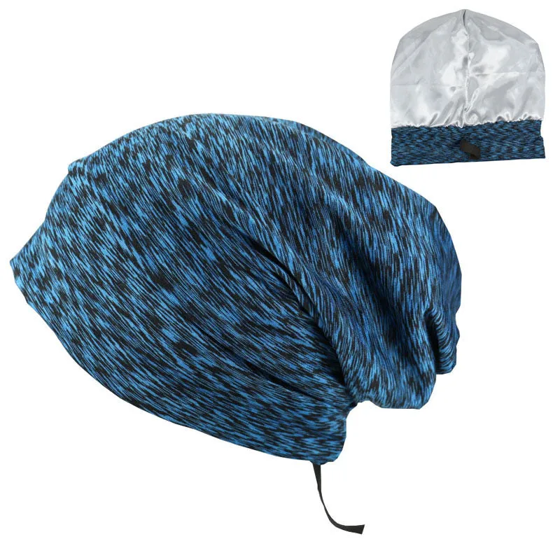 Men's Satin Double Layer Night Cap