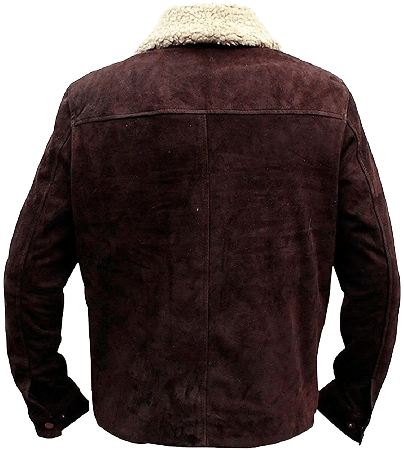 Men's The Walking Dead Rick Grimes Season 4 Brown Suede Leather Winter Jacket | Men's The Walking Dead Rick Grimes Suede Leather Jacket