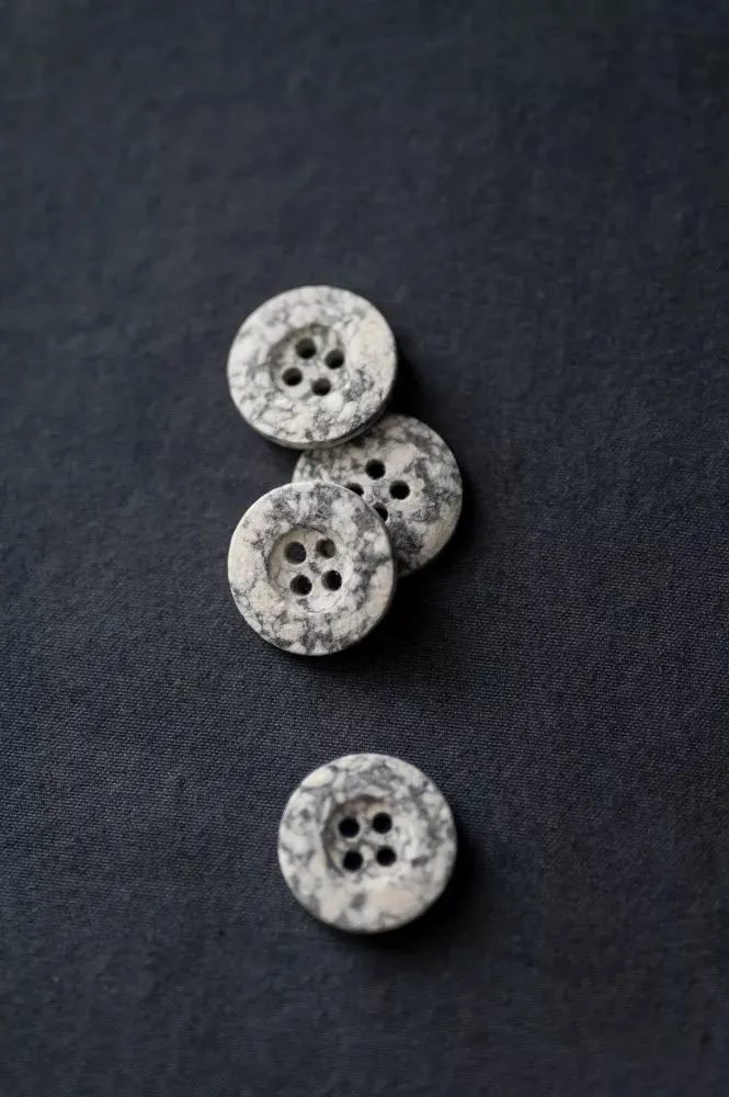 Merchant & Mills - Recycled Resin Button - City Snow 18mm