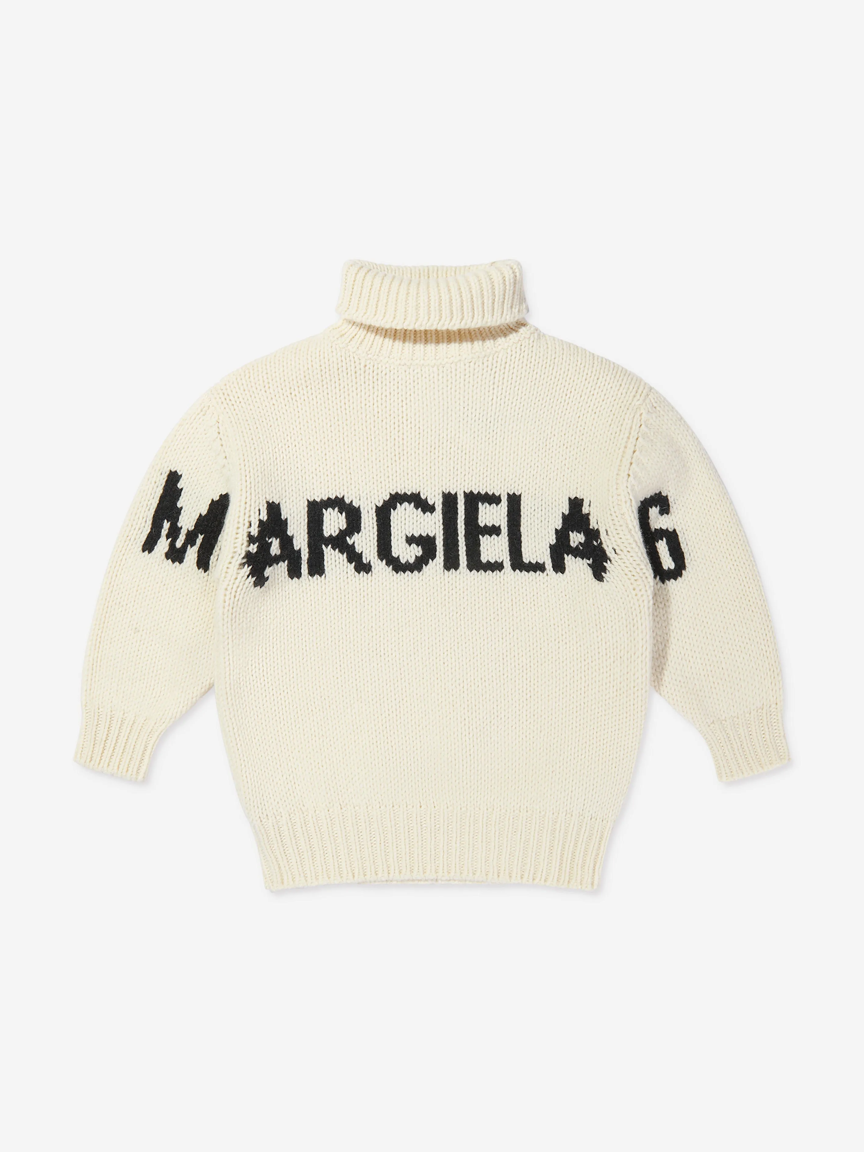 MM6 Maison Margiela Kids Logo Knitted Rollneck Jumper