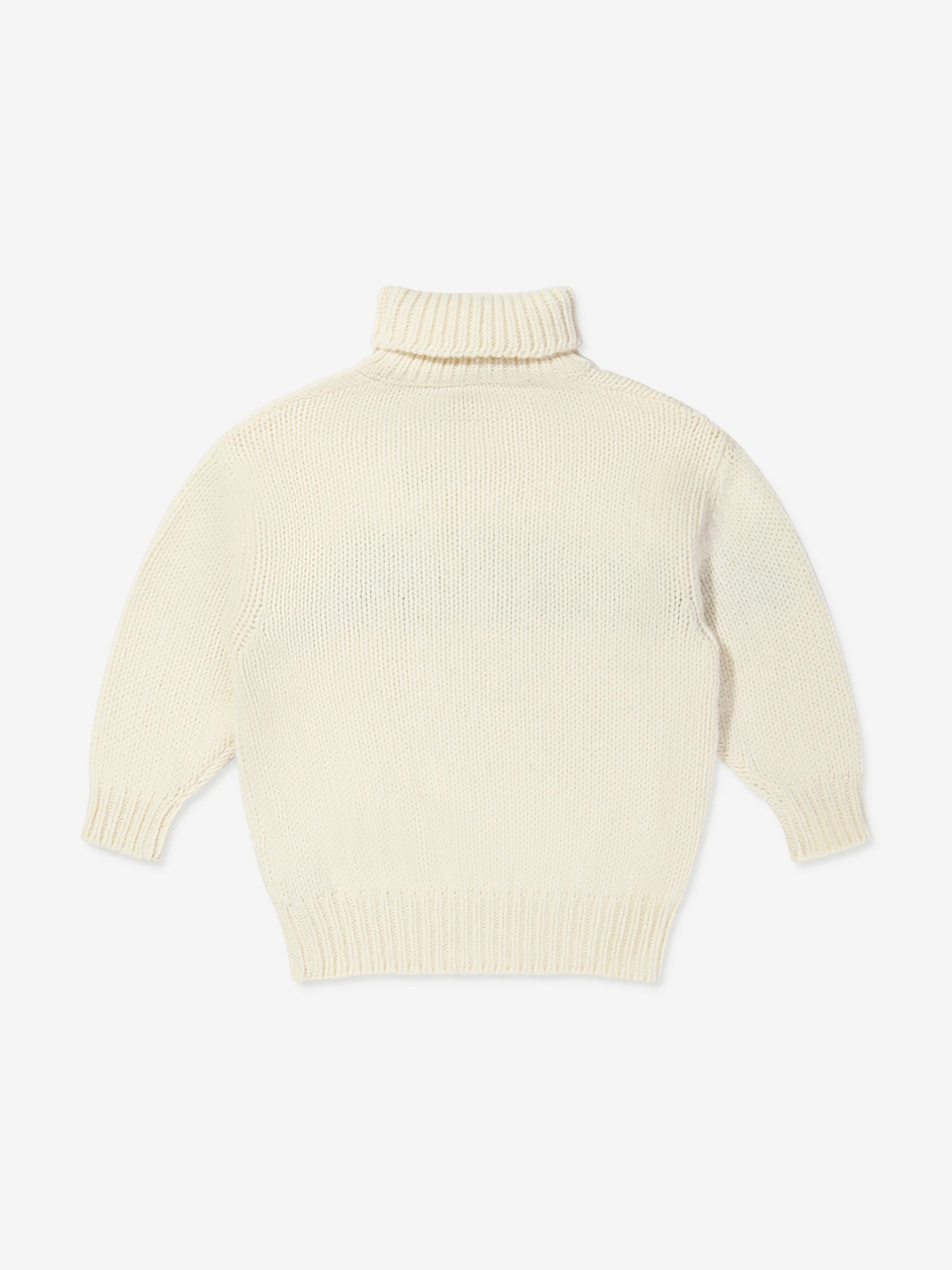 MM6 Maison Margiela Kids Logo Knitted Rollneck Jumper