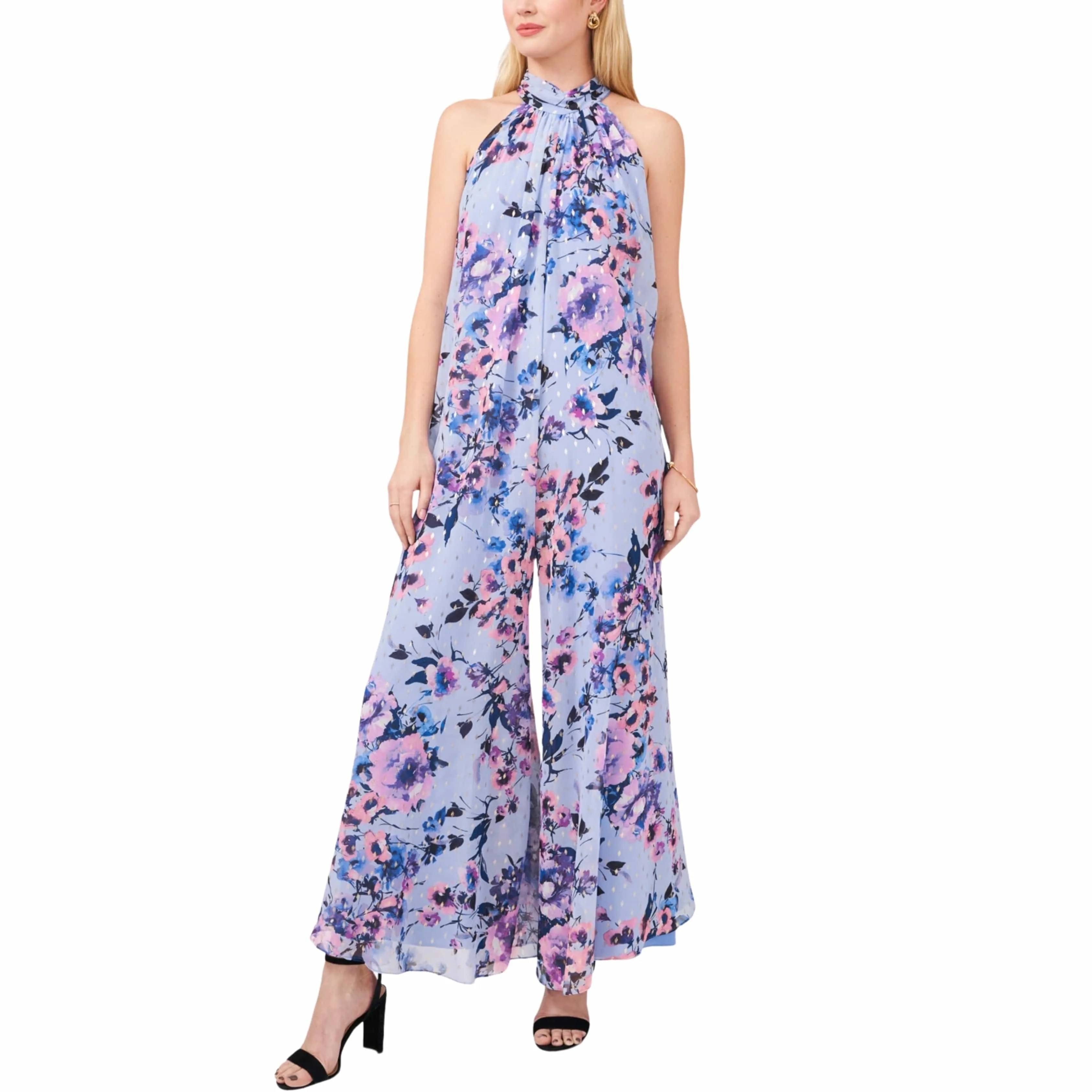 MSK - Halter Neck Floral Jumpsuit