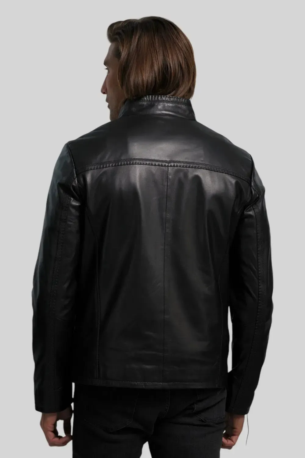 Nereo Leather Utility Jacket