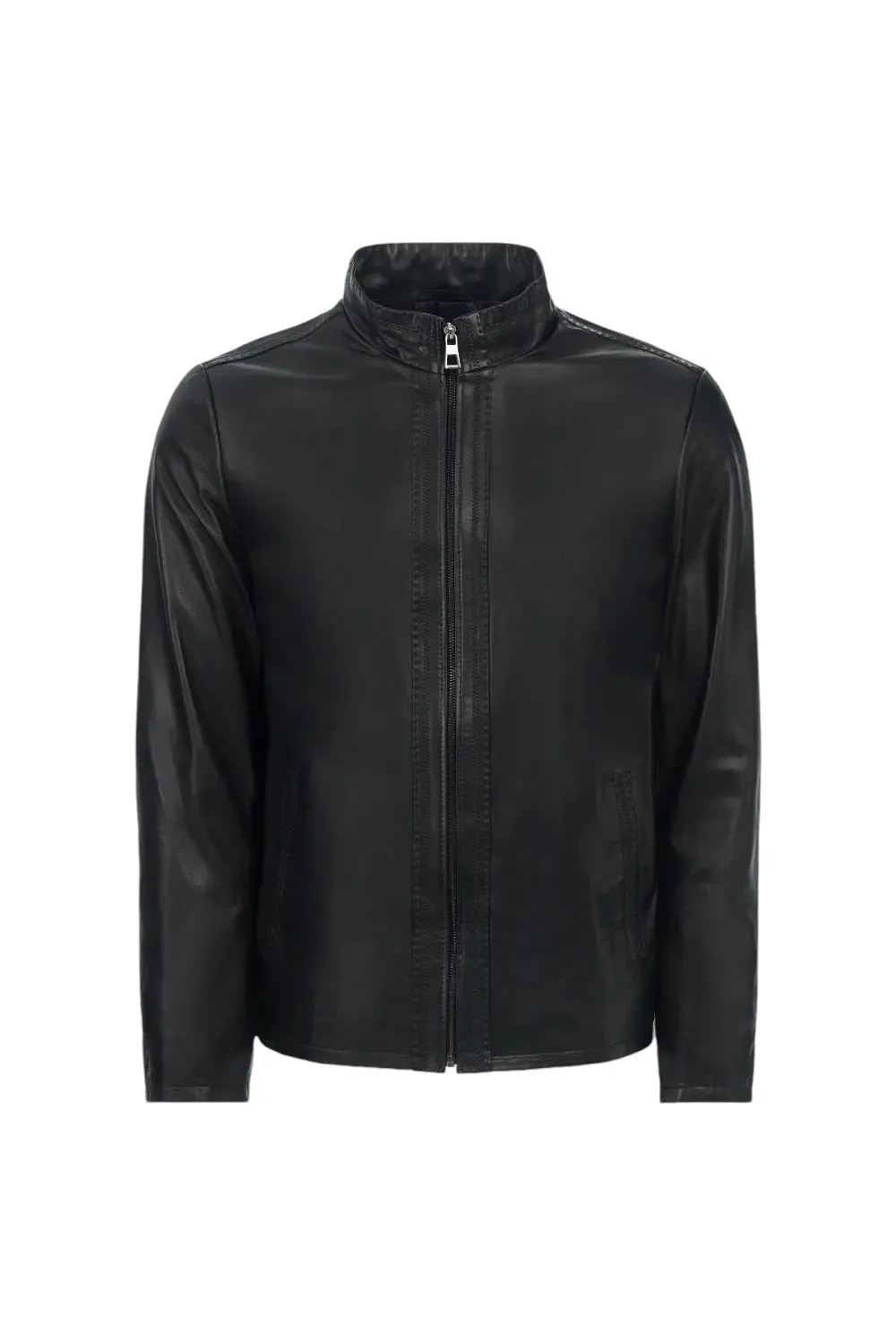 Nereo Leather Utility Jacket