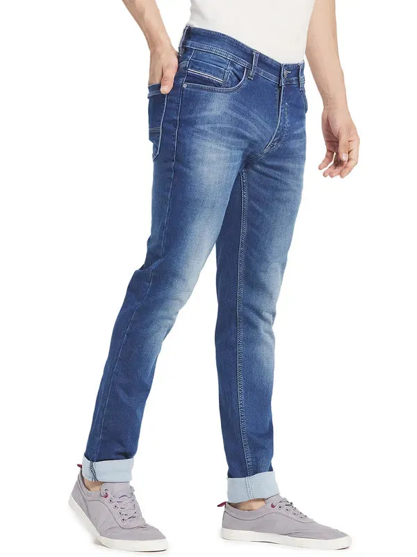 Octave Men Blue Light Fade Mid-Rise Jeans