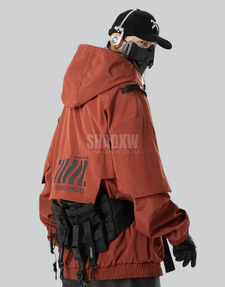 Orange Techwear Jacket