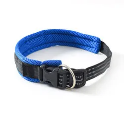 PAWS ASIA Manufacturers Customized High Quality Soft Mesh Adjustable Reflective Large Dog Collar