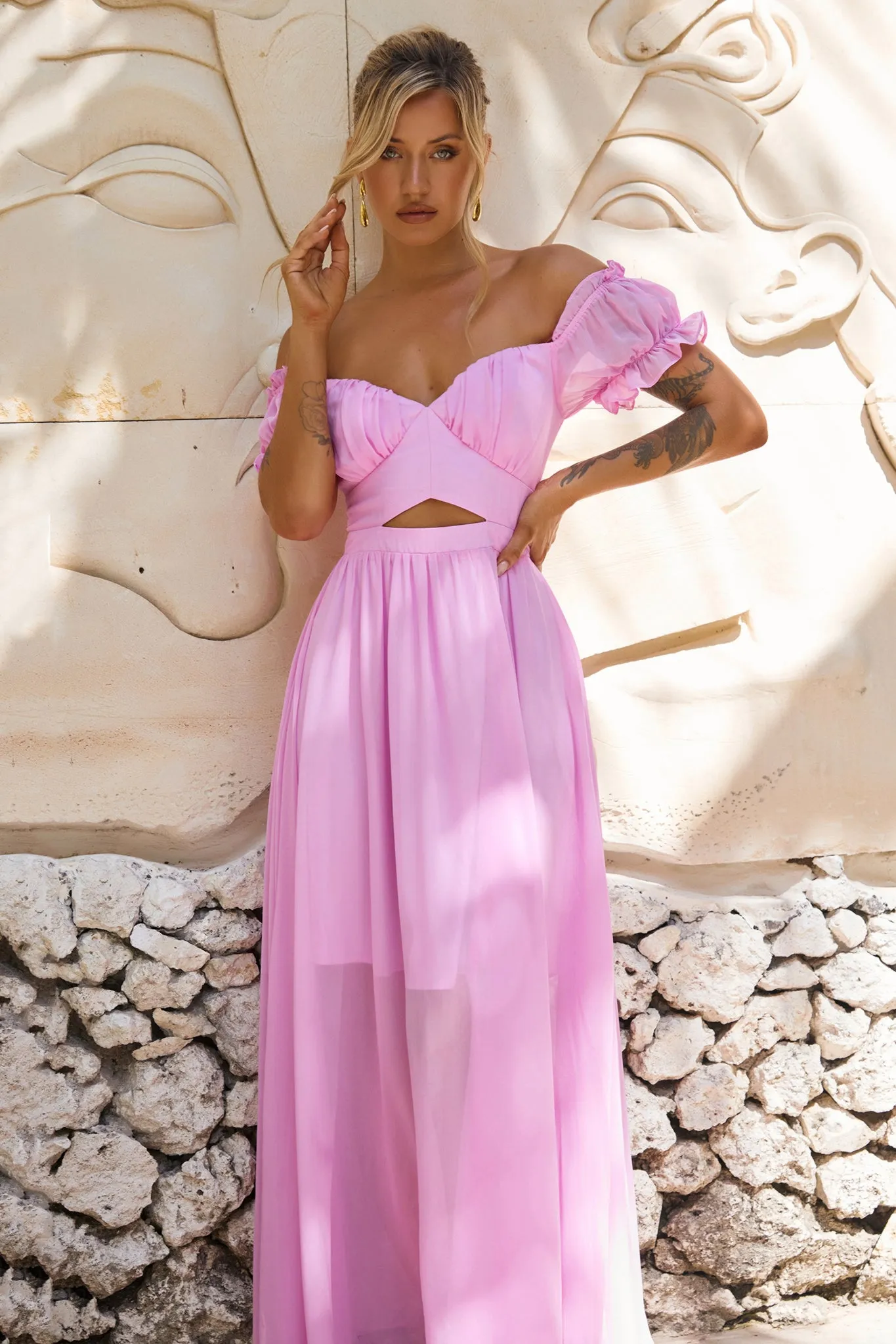 Perfect Storm Maxi Dress - Pink