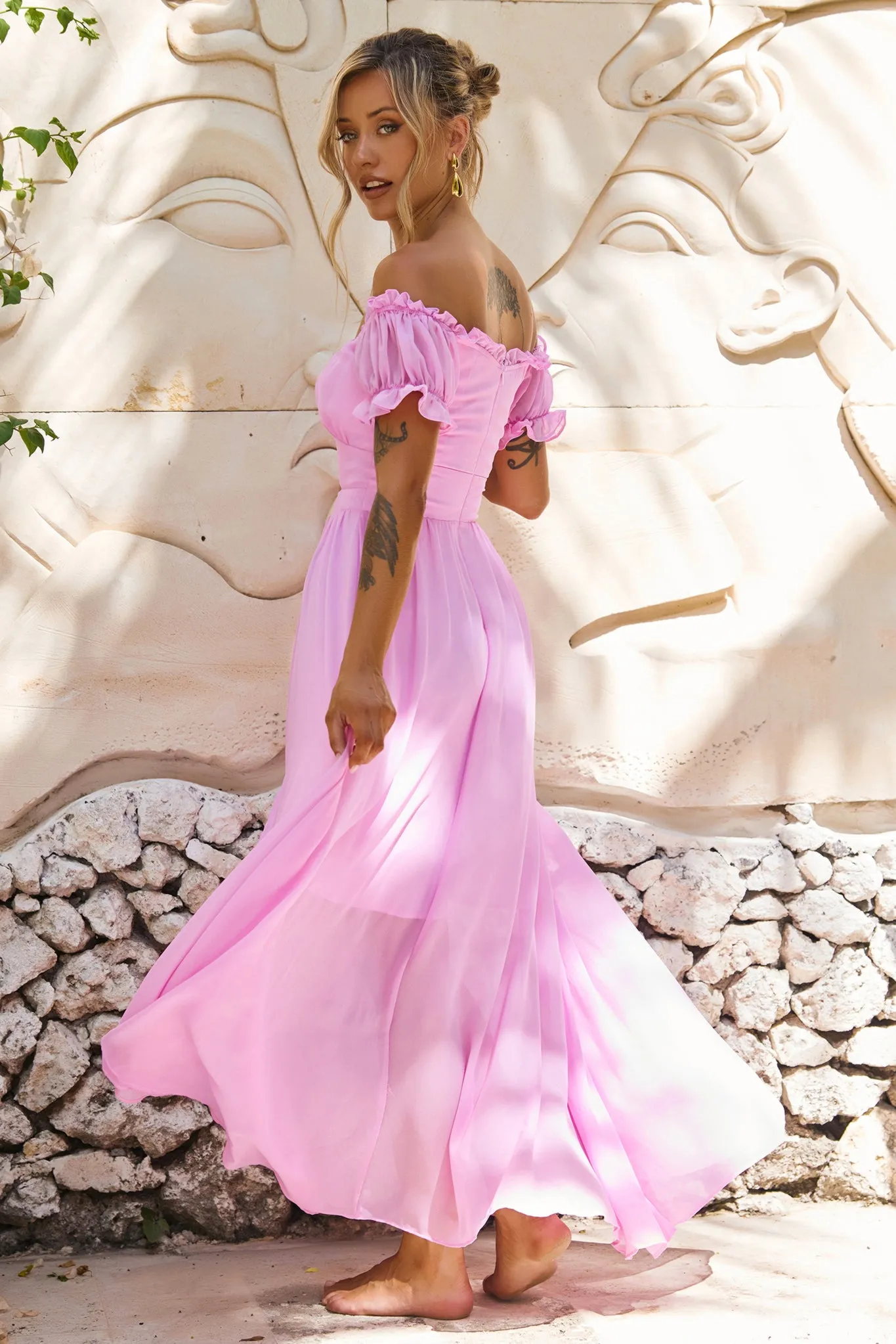 Perfect Storm Maxi Dress - Pink