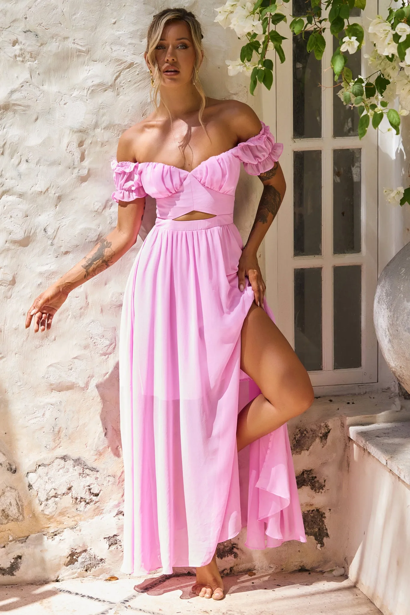 Perfect Storm Maxi Dress - Pink