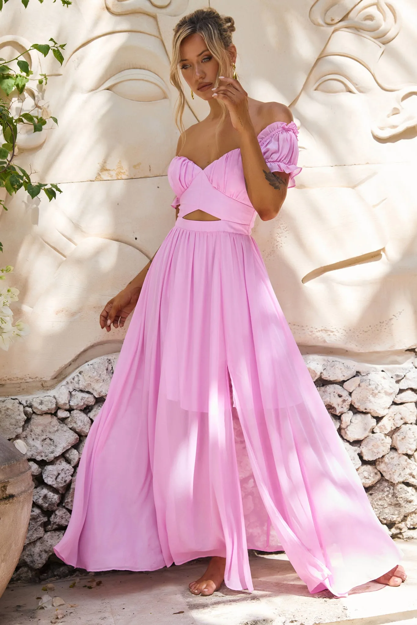 Perfect Storm Maxi Dress - Pink