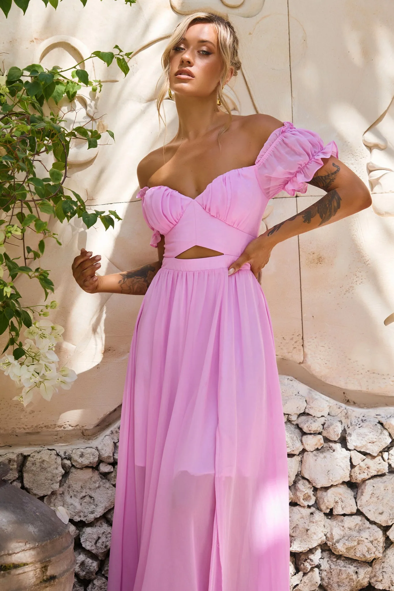 Perfect Storm Maxi Dress - Pink