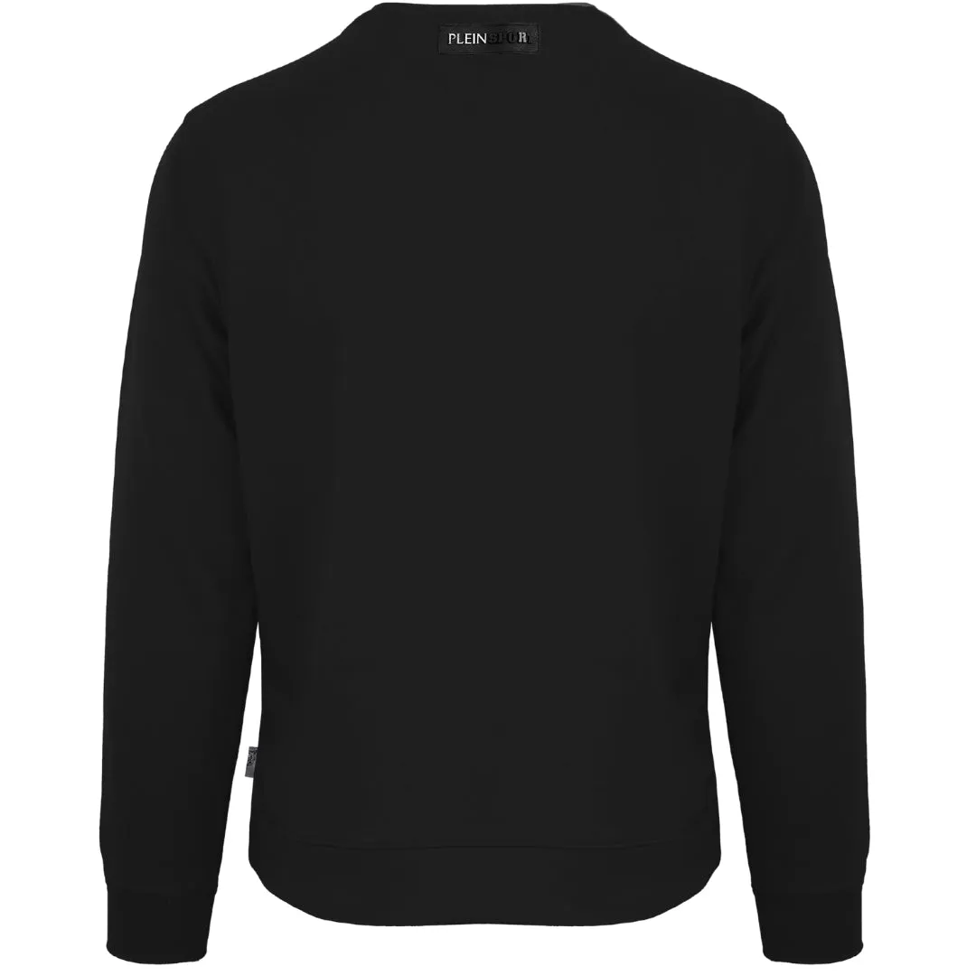 Plein Sport Large Branded Logo Tiger Black Jumper