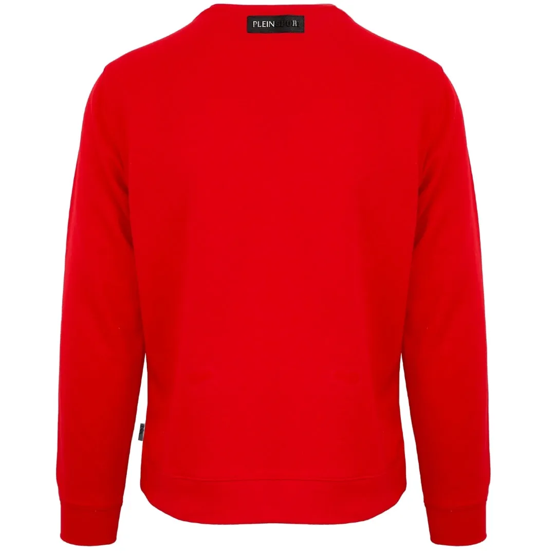 Plein Sport Large Circle Logo Red Jumper