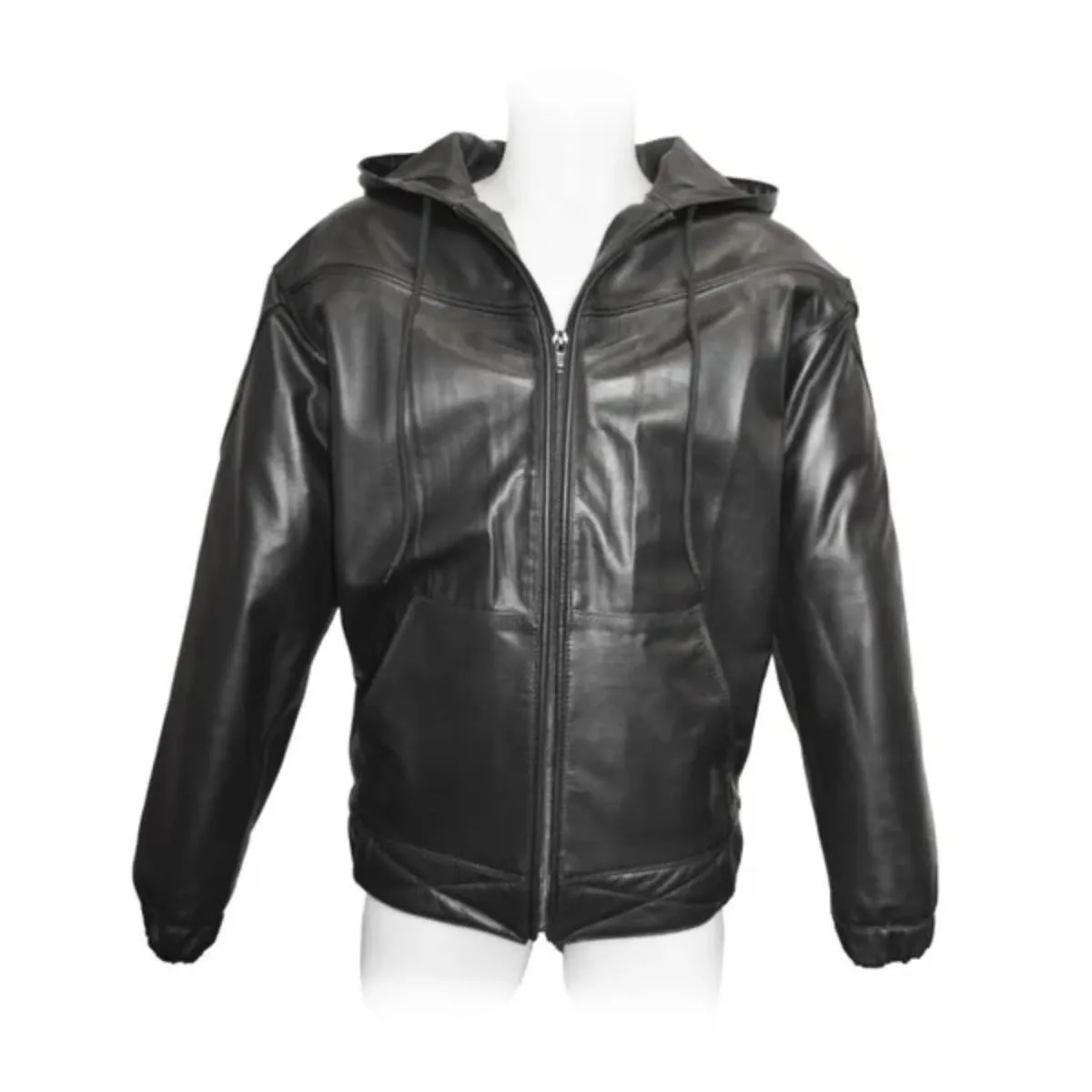 Prowler RED V Sports Leather Jacket Black