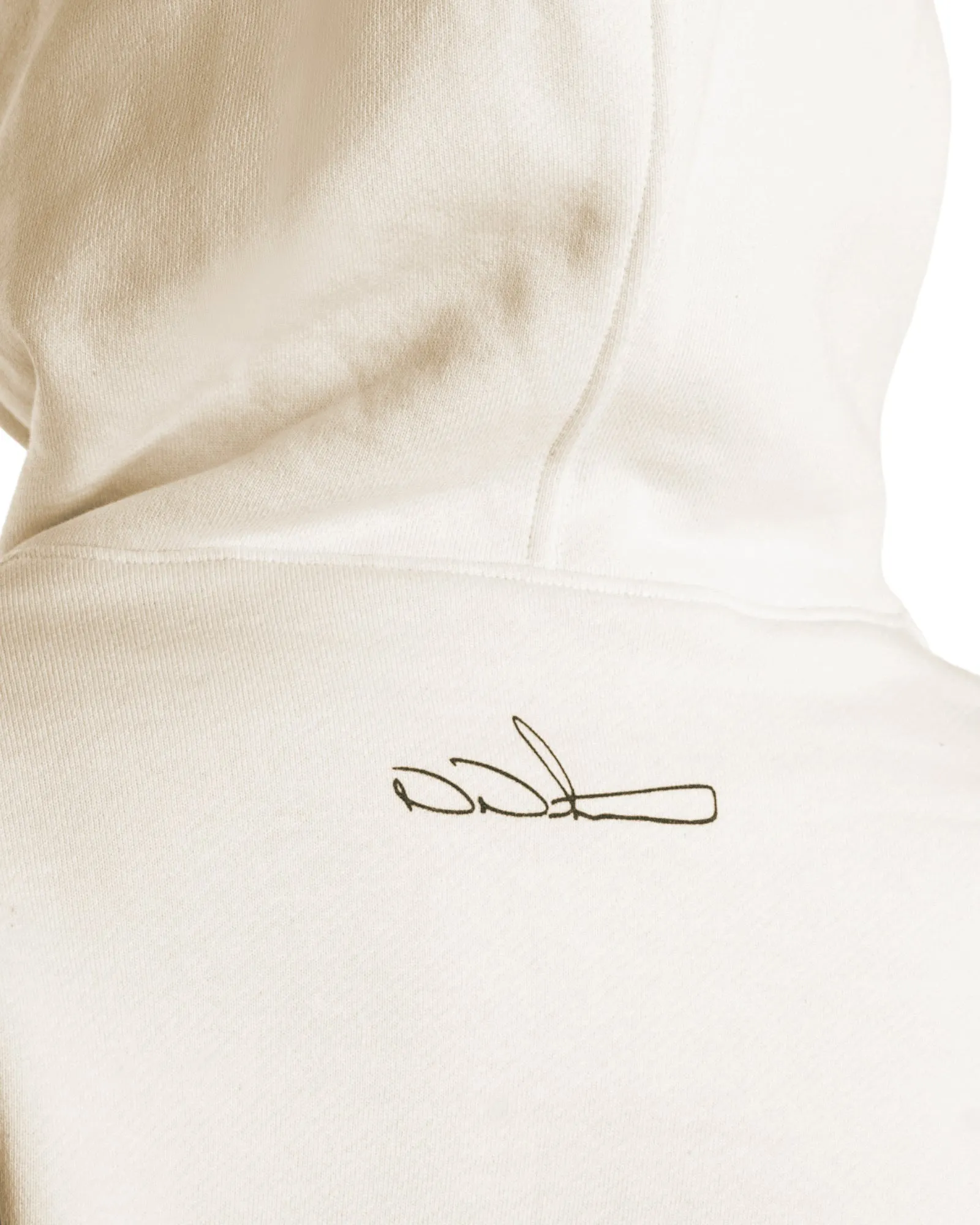 Pullover Hoodie - Geo Rainbow - Undyed Natural