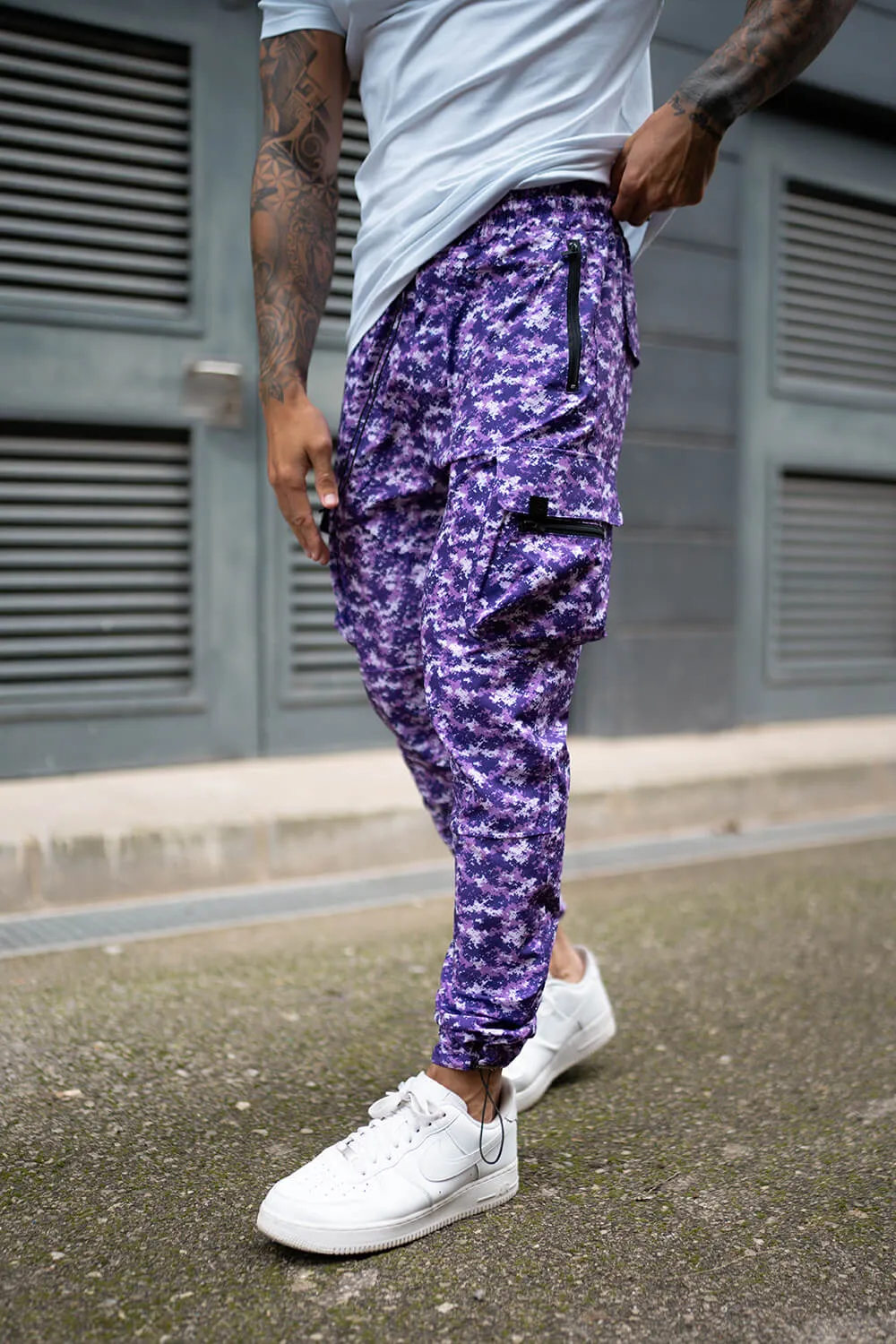 Raptor Cargo Pants - Purple Camo