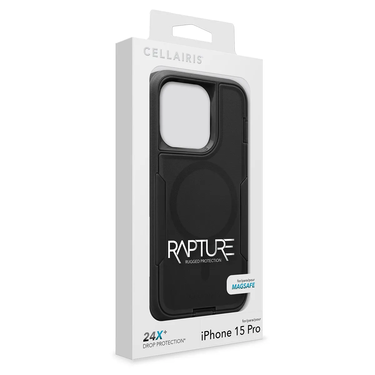 Rapture Rugged - iPhone 15 Pro Black w/ MagSafe Case