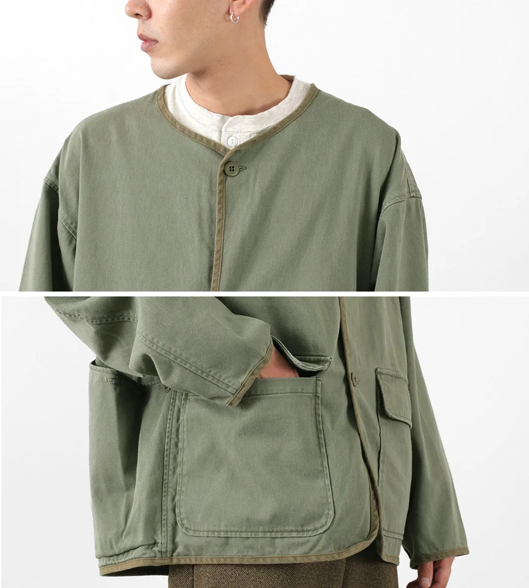 REMI RELIEF / Military satin Jacket