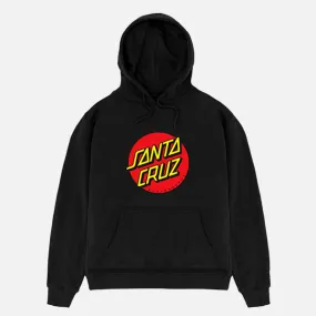 Santa Cruz Youth Classic Front Dot Hood - Black