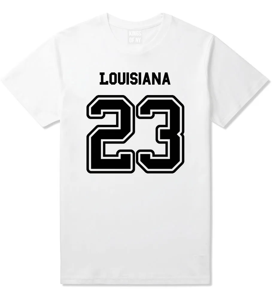 Sport Style Louisiana 23 Team State Jersey Mens T-Shirt