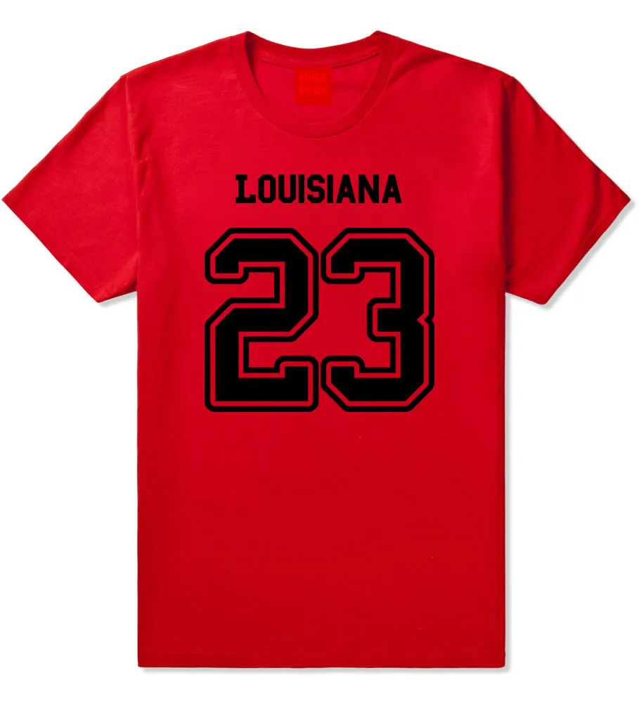 Sport Style Louisiana 23 Team State Jersey Mens T-Shirt