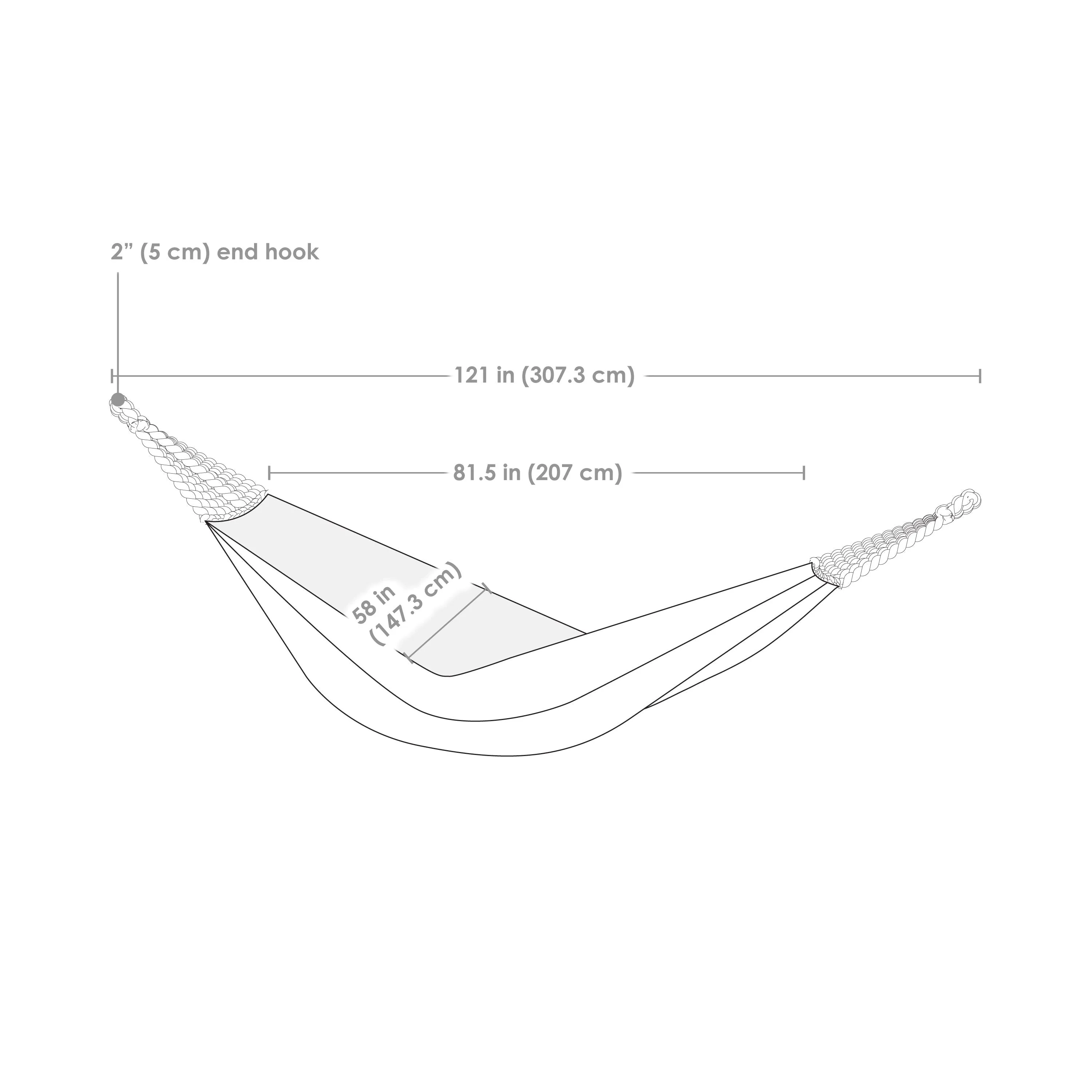 Sunnydaze Jacquard Double Outdoor Hammock