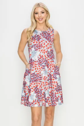 Sweet Daydreams Flower Printed A-Line Dress