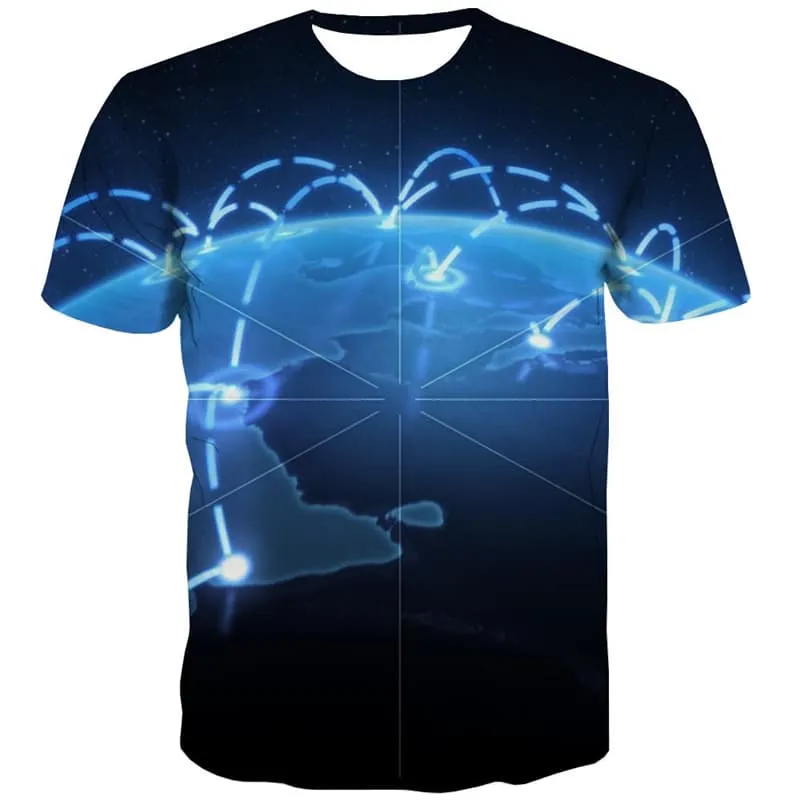 Technology T shirts Men Novel T-shirts Graphic Galaxy Tshirt Anime Street Tshirts Casual