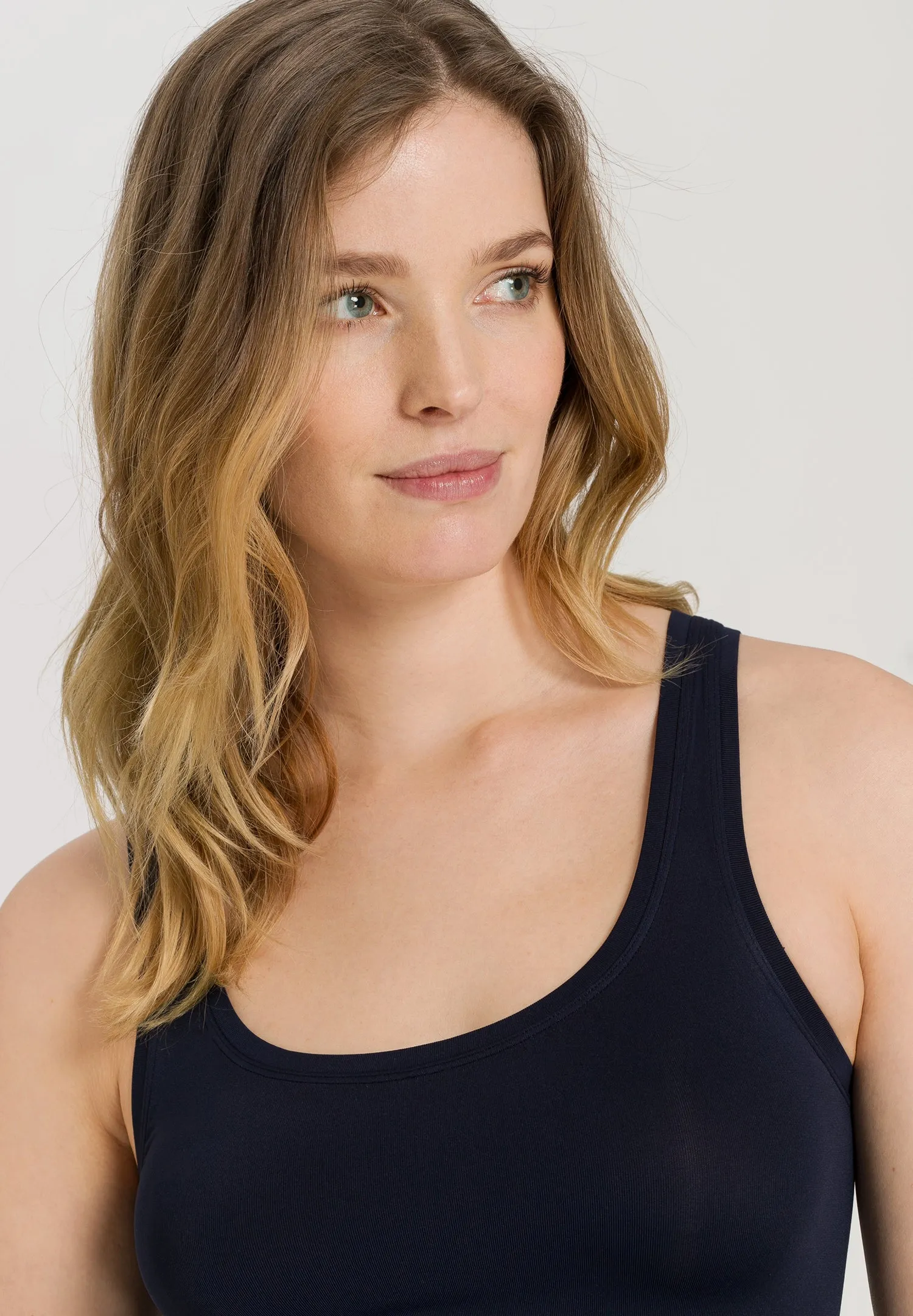 Touch Feeling Round Neck Tank Top | Deep Navy 71814-1610