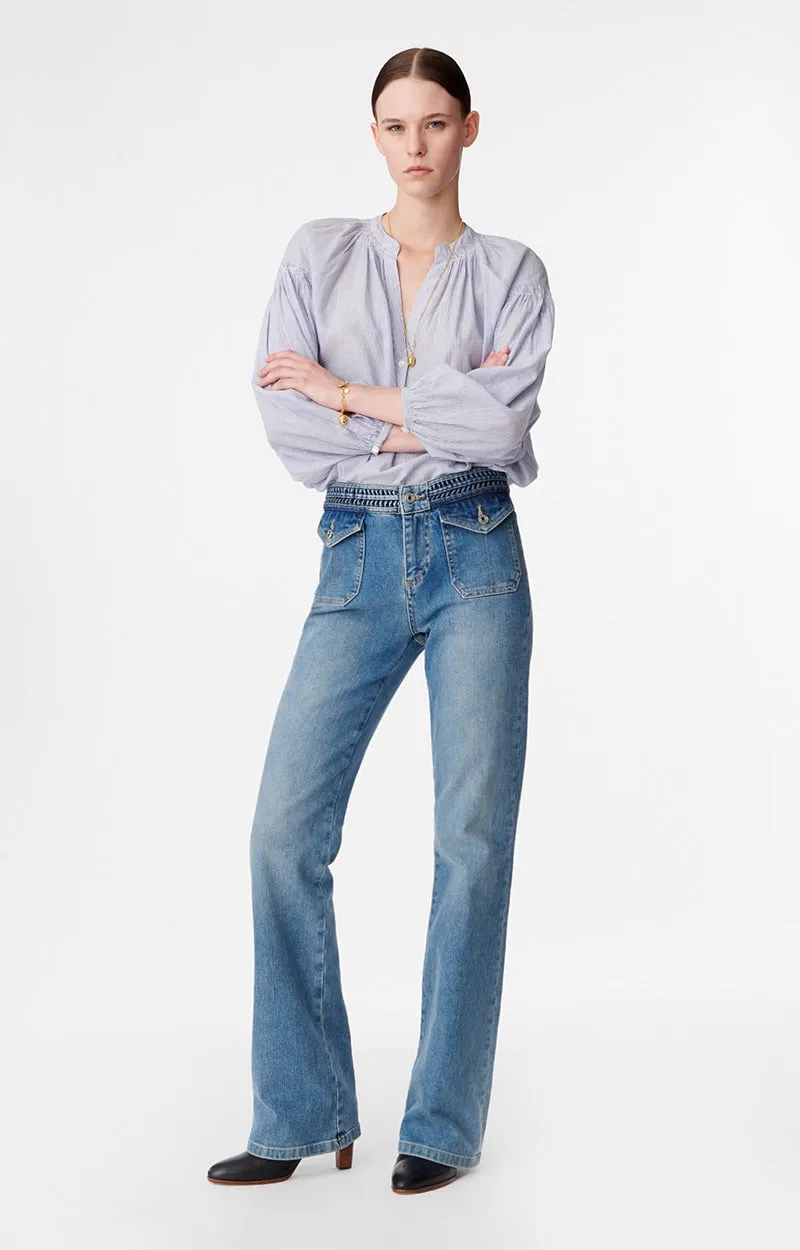 VANESSA BRUNO - Nano Jeans Flare - Indigo Clair