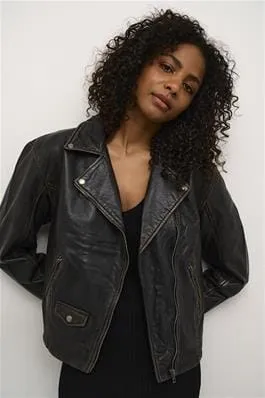 VINTAGE SOFT LEATHER BIKER JACKET