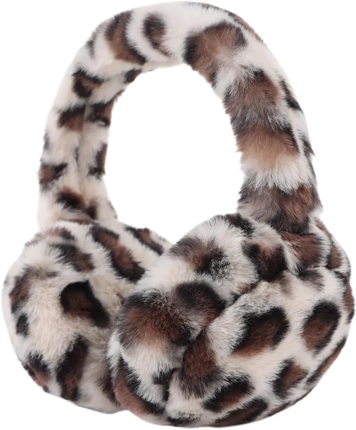 Yellow Foldable Faux Fur Winter Style Ear Muffs