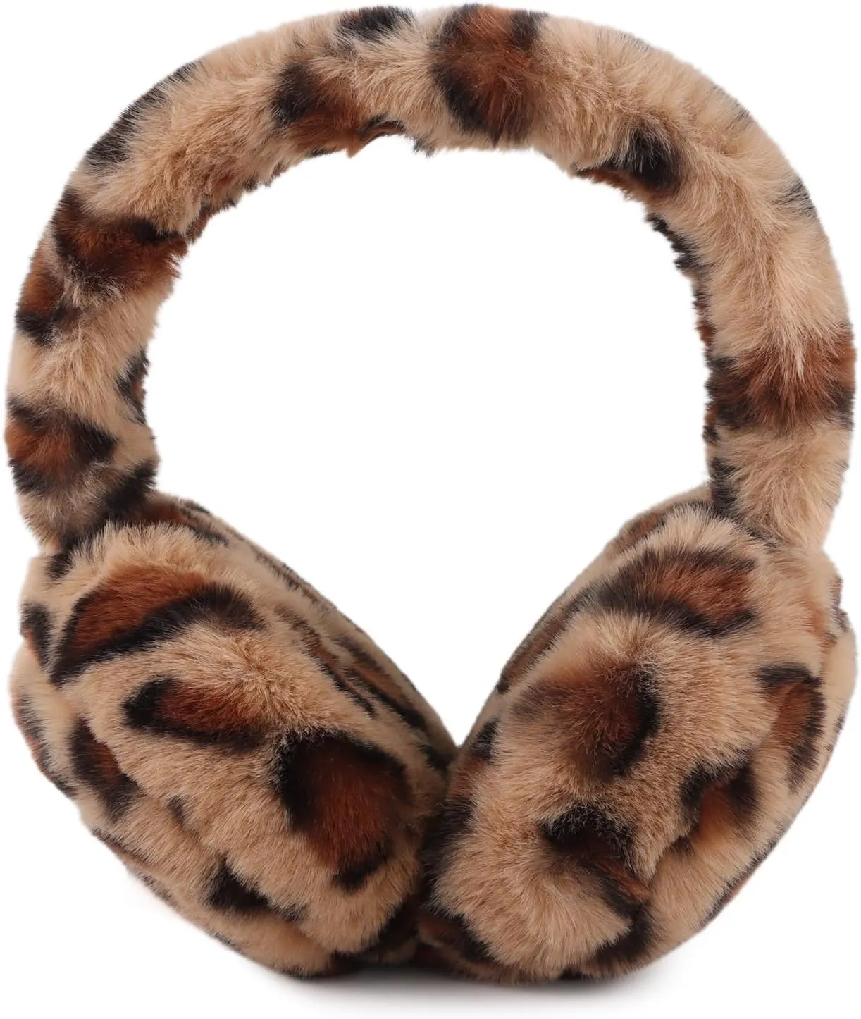 Yellow Foldable Faux Fur Winter Style Ear Muffs